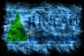 Juneau city smoke flag, Alaska State, United States Of America Royalty Free Stock Photo