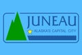 Juneaue Alaska City Flag Royalty Free Stock Photo