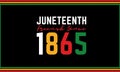 Juneteenth, African-American Independence Day, June 19. Day of Freedom Royalty Free Stock Photo