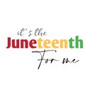 Juneteenth - Celebrate Freedom colorful vector typography