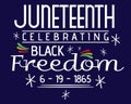 Juneteenth celebrating black freedom