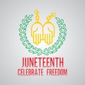 Juneteenth day background Royalty Free Stock Photo