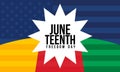 Juneteenth Freedom Day. African-American Independence Day Celebration on June 19