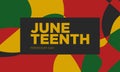 Juneteenth Freedom Day Background Design