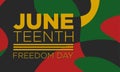 Juneteenth Freedom Day Background Design