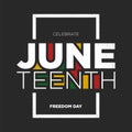 Juneteenth Freedom Day Background Design. Vector Illustration