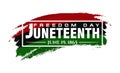 Juneteenth Freedom Day. June 19, 1865. Royalty Free Stock Photo