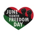 juneteenth hands flag