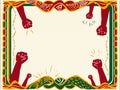 Juneteenth holiday background graphics template Royalty Free Stock Photo