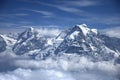 The Jungfrau peak Royalty Free Stock Photo