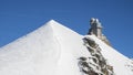 Jungfraujoch glacier snowcapped mountain range. Royalty Free Stock Photo