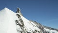 Jungfraujoch glacier snowcapped mountain range. Royalty Free Stock Photo