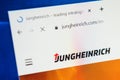 Jungheinrich Web Site. Selective focus. Royalty Free Stock Photo