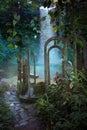 Jungle Archway Fantasy Background