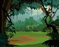 Jungle background - Pleasant Scenery Royalty Free Stock Photo