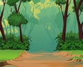 Jungle background - Pleasant Scenery Royalty Free Stock Photo