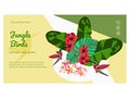 Jungle birds landing page template