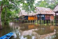 Jungle Bungalows on Stilts Royalty Free Stock Photo