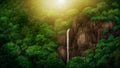 Jungle Canopy Digital Painting Royalty Free Stock Photo