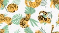 Jungle cats pattern