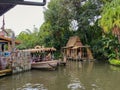 A Jungle Cruise ride boat in the Magic Kingdom at Walt Disney World Resorts in Orlando, FL