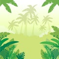 Jungle Flat Background3 Royalty Free Stock Photo