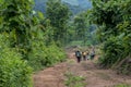 Jungle hike Luang Prabang, Laos Royalty Free Stock Photo