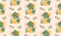 Jungle leopard pattern, african childish pattern Funny jungle seamless pattern. Cute safari leopard, jaguar, tropical