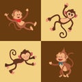 Jungle monkeys cartoon