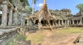 Preak Khan Temple ruins in Cambodia