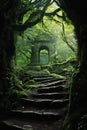 Jungle Pathways: A Serene Journey Through Nature\'s Abandoned Bea