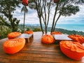 Jungle restaurant view of Koh Samui in Thailand, south east Asia