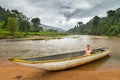 Jungle river boat