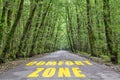 Jungle road to comfort zone Royalty Free Stock Photo