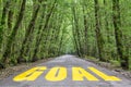 Jungle road to goal Royalty Free Stock Photo