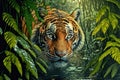 Jungle Tiger - AI Generative