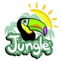 Jungle toucan Royalty Free Stock Photo