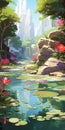 Enchanting Lily Pond: A Captivating Blend Of Nature And Art