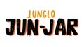 Junglo Jun-Jar: Bold and Vibrant Custom Typography, vector design Generative AI Royalty Free Stock Photo