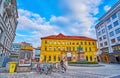 The Jungmann Square, on March 7 in Prague, Czechia