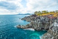 Jungmun Daepo in Jeju Island, South Korea Royalty Free Stock Photo