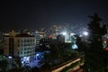 Night view of street in the city of Junia. Republic of Lebanon