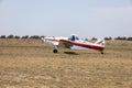 Junin, Buenos Aires. September 24, 2022. Planes enlist in the city\'s glider club