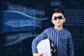 Junior Engineer with engineering background Royalty Free Stock Photo
