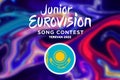 Junior Eurovision 2022, Armenian Junior Eurovision in Yerevan, Participant from Kazakhstan background Eurovision with Kazakhstan