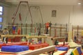 Junior gymnasts in training