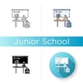 Junior school icon Royalty Free Stock Photo
