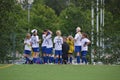 Junior soccer girl team at Helsinki Cup - Helsinki, Finland - July 6, 2015