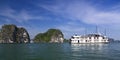 Junk boat in Ha Long Bay Royalty Free Stock Photo