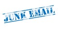 Junk email blue stamp Royalty Free Stock Photo